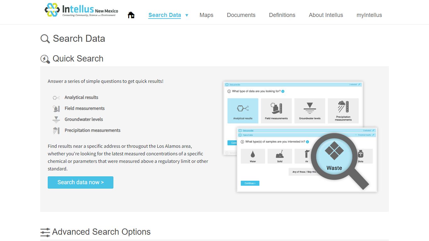 Search Data - Intellus New Mexico Environmental Data